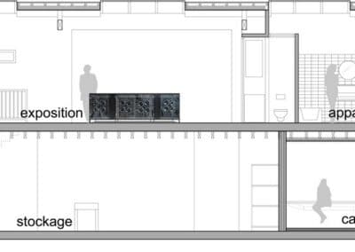 RÉHABILITATION BATIMENT DE BUREAUX EN CABINET DE KINÉ ET ATELIERLOGEMENT PARIS 11 - Chantier aménagement - Bertrand Lefebvre Architectures
